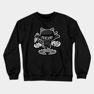 Cute Ninja Cat Crewneck Sweatshirt